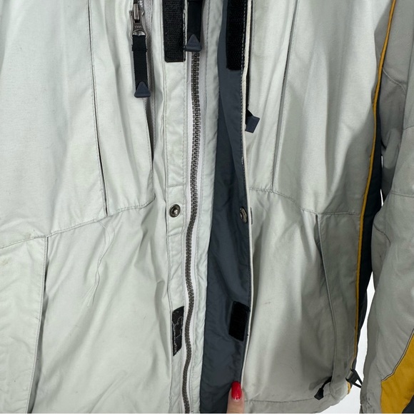 Karbon Winter Snow Ski Jacket Boys 16 Gray Yellow - Picture 5 of 15